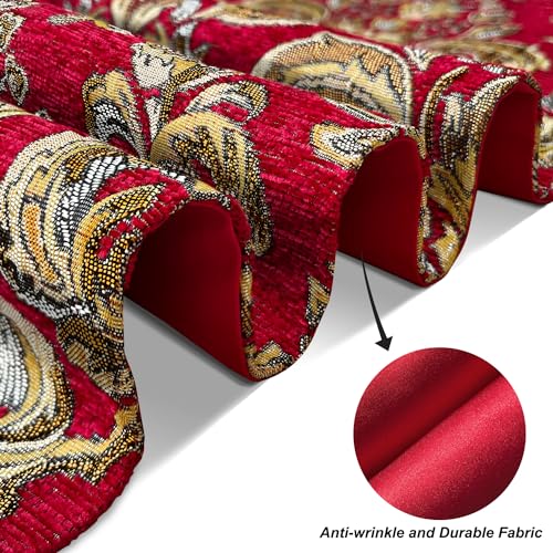 Christmas Red European Decorative Placemats Set of 6 - Luxurious Table Mats