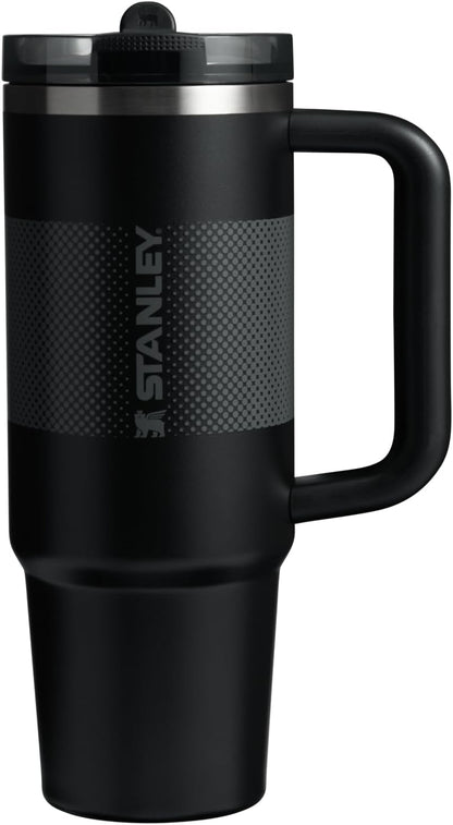 STANLEY Quencher ProTour 30 oz Tumbler - Leakproof Lid, Built-In Straw & Handle | Insulated, BPA-Free | Black Fade