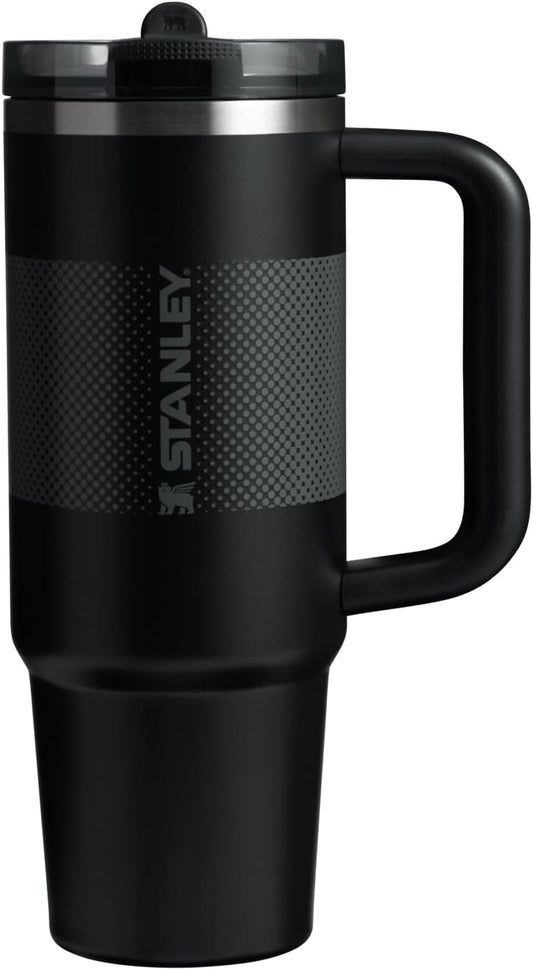 STANLEY Quencher ProTour 30 oz Tumbler - Leakproof Lid, Built-In Straw & Handle | Insulated, BPA-Free | Black Fade