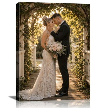 Custom Canvas Wall Art with Your Photos - 8x10 Stretched Canvas, Wrap Style