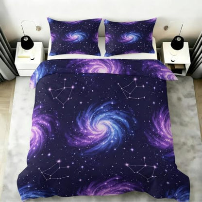 Galaxy Constellation Duvet Cover Set Full Dream8 - 3PCS Bed Linen