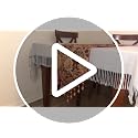 Luxury Vintage Table Runner with Embroidery and Tassels - Coffee 12x72 Inch