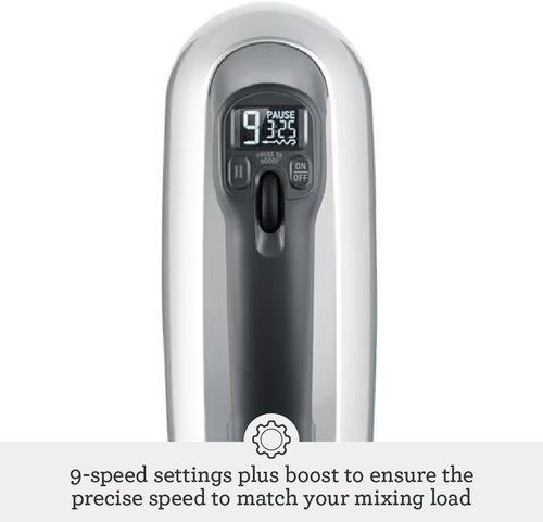 Breville Handy Mixer - Powerful Baking Tool in Sleek Silver Finish | Perfect for Home Chefs
