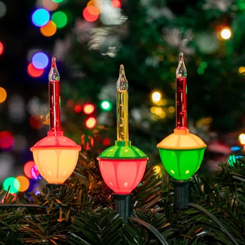 Novelty Lights Traditional Christmas Bubble Light Set - Red & Yellow, 6 Feet, 7 Bulbs