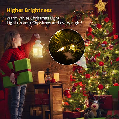Brightown Battery Operated String Lights - Warm White, 4-Pack, 8 Feet, 20 LEDs