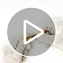 Enamel Mezuzah with Scroll - Gold Embossed Jerusalem Design, 2 Pack