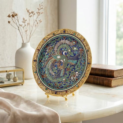 Mini Gold Plate Easel Stands Set of 4 - Small Display Frames for Photos, Art, Plates