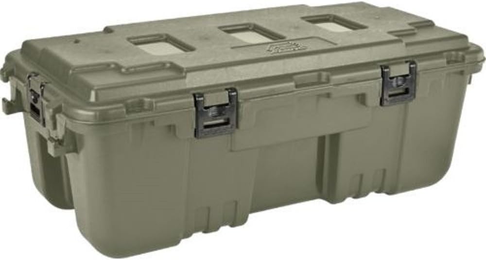 Plano Storage Trunk - 108 Quart With Wheels | Durable Hunter Green Storage Solution