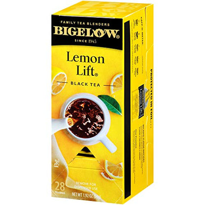 Bigelow Lemon Lift Black Tea Bags 28-Count Box (Pack of 3) Lemon Flavored Black Tea Naturally & Artificially Flavored