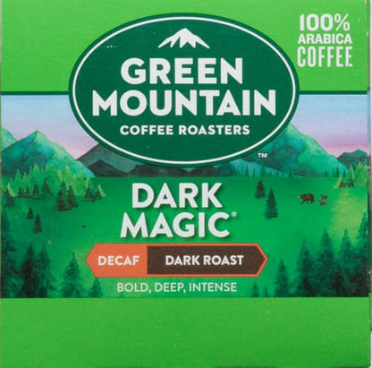 Green Mountain Coffee Dark Magic Decaf Keurig K-Cups Coffee, 12 Count