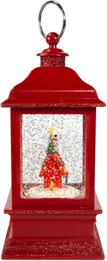 Skiennix 9-Inch Battery-Operated Musical Water Lantern - Peanuts Design for Festive Decor