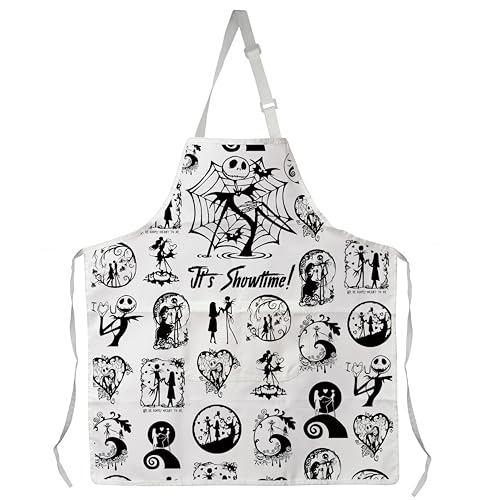 Jack Apron with Pockets Horror Movies Inspired Gifts for Sally Fans Halloween Nightmare Custom Showtimes Variation 25613