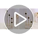 Beige 3-Tier Necklace Holder Organizer - PU Jewelry Display Stand