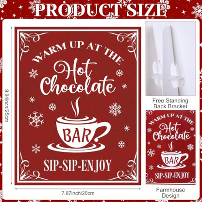 Christmas Hot Chocolate Set with Snowflake Dispenser - Stainless Steel & Paper Cups