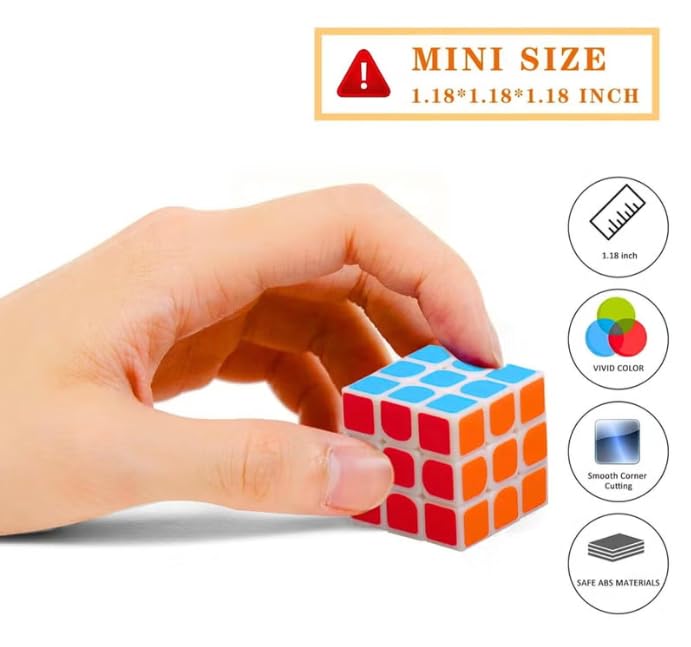Mini Cube Puzzle Party Favors 1.18 Inch - 144 Pack for Kids, Rewards & Gifts