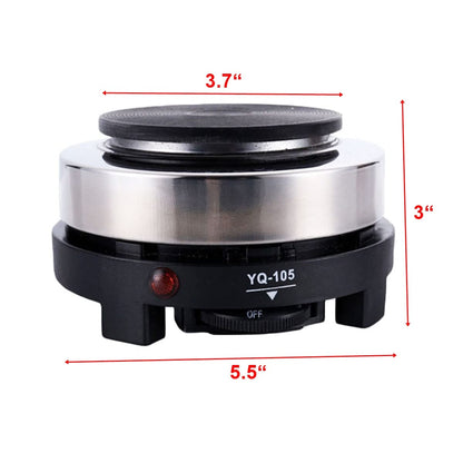 Mini Electric Stovetop for Espresso Maker Moka Pot Tea Pot & Cooking Stove for Camping, Dorm, RV