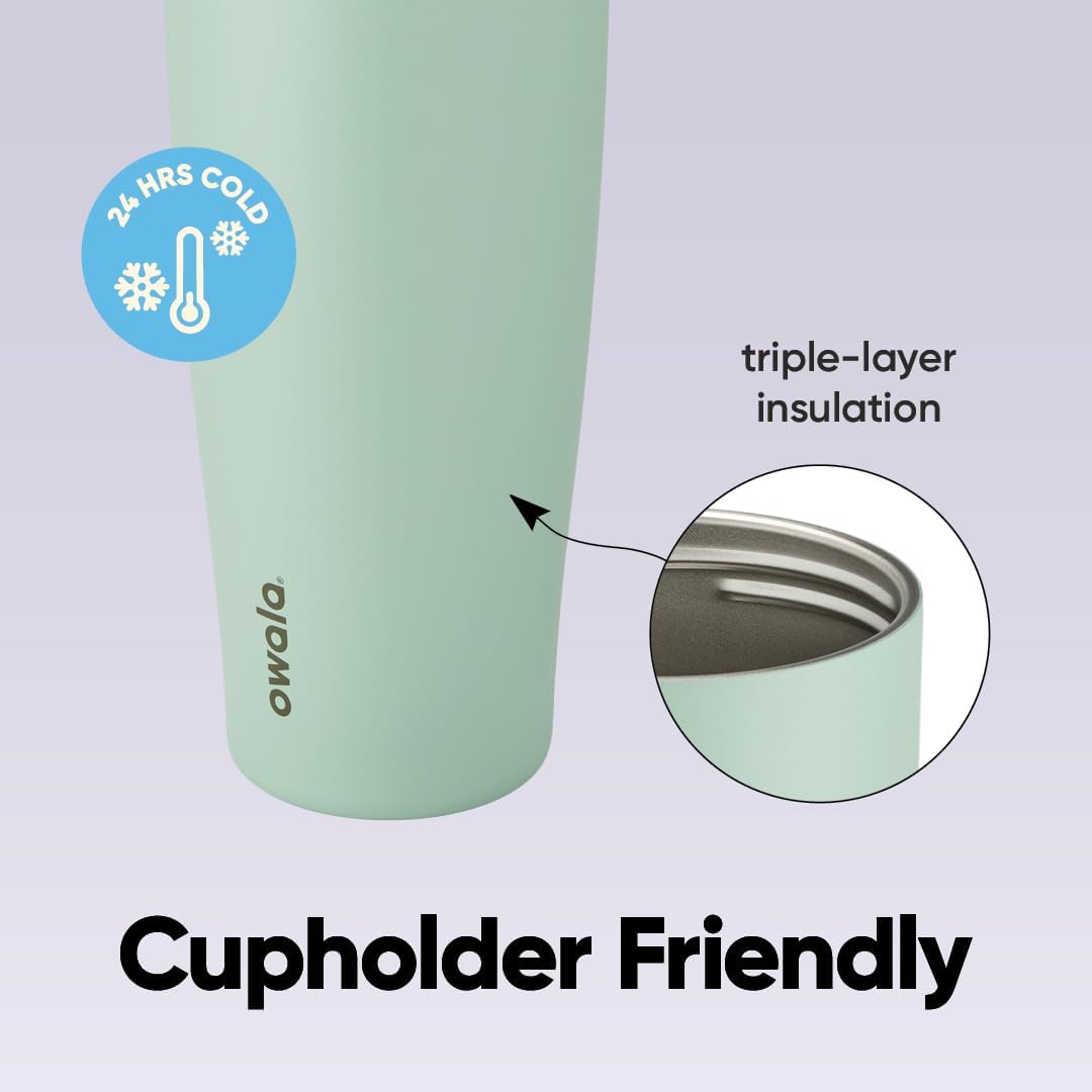 Owala FreeSip Tumbler - 40 oz. Stainless Steel - Eco-Friendly Green (Eucalyptus)