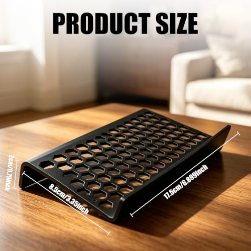 Honeycomb 24 Pack Black Acrylic Trading Card Risers for Display Cases