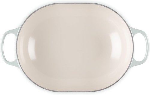 Le Creuset Enameled Cast Iron Oval Casserole - 3.75 Qt. | Durable Lid & Elegant Sea Salt Color
