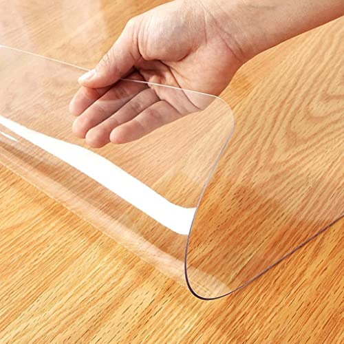Clear Floor Protector Mat 0.8x1m 2.5x3ft Non-Slip Waterproof Carpet Cover