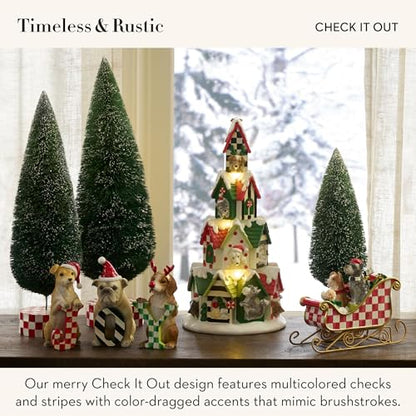 Dog Sleigh Christmas Figurine - Holiday Home Decor & Seasonal Gift