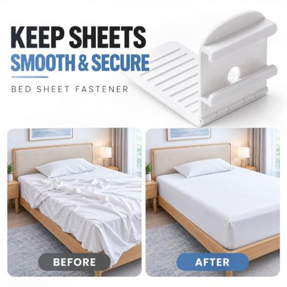 No Slip Bed Sheet Holders for Corners - 8 Pack Adjustable Fitted Sheet Straps