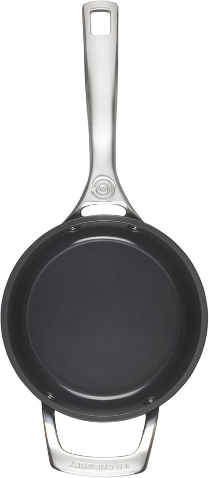 Le Creuset Non-Stick Ceramic Saucepan - 2 Qt with Glass Lid for Effortless Cooking