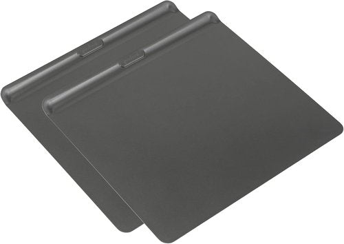 GoodCook AirPerfect Cookie Sheets Set - Nonstick Carbon Steel for No-Burn Baking | 16 x 14-Inch, Gray