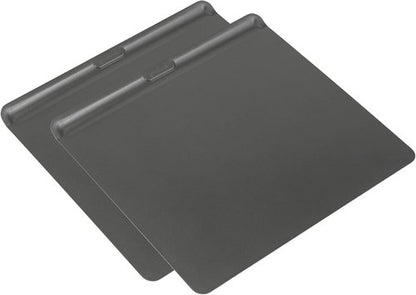 GoodCook AirPerfect Cookie Sheets Set - Nonstick Carbon Steel for No-Burn Baking | 16 x 14-Inch, Gray