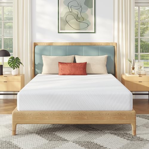 MLILY King Mattress in a Box, 10 inch Mattresses for Platform Bed Double Size Daybed, Green Tea Memory Foam Mattress for Cool Sleep & Pressure Relief, Medium
