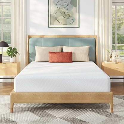 MLILY King Mattress in a Box, 10 inch Mattresses for Platform Bed Double Size Daybed, Green Tea Memory Foam Mattress for Cool Sleep & Pressure Relief, Medium
