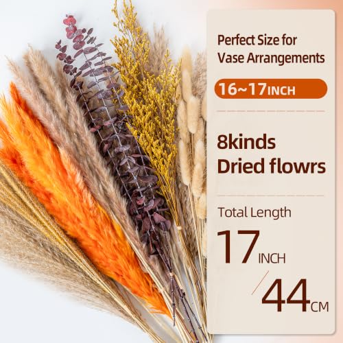 Fall Pampas Grass and Eucalyptus Bouquet - Boho Home Decor