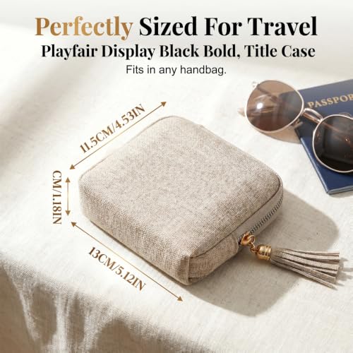 Travel Jewelry Case with 6 Layers & Zipper Closure - Portable Organizer for Rings & Earrings - Blue (G)