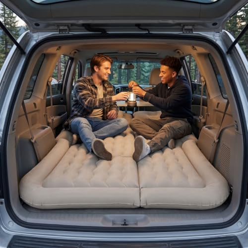 Inflatable SUV Air Mattress with Electric Pump for Camping & Road Trips