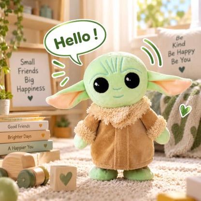 Talking Baby Yoda Walking Doll – Interactive Plush Toy for Kids