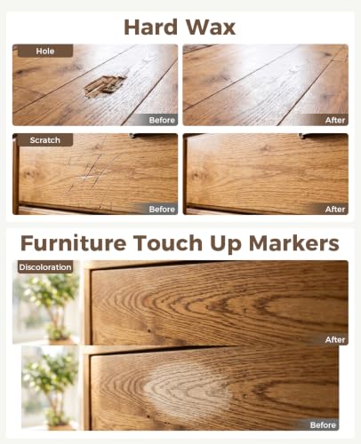 Hardwood & Vinyl Floor Repair Kit with Heat Pen - 11 Colors, B Series