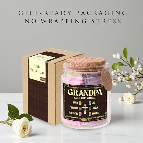 Bible Verses Jar for Women – Christian Gifts For Women, Color Coded Scripture Jar, Mothers Day Gifts For Mom