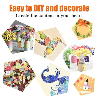 Green Resin Buttons - Assorted Round Craft Buttons 600 Pieces