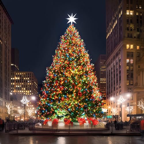 Christmas Tree String Lights 338ft 1000 LED Multicolor Waterproof with 12 Modes