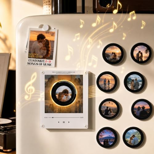 Personalized Vinyl Record Music Box with NFC & Custom Photos
