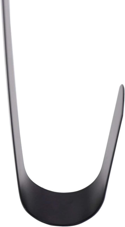 Sattiyrch 12" Wreath Hanger for Front Door,Steel Over The Door Hanger Hook,Wreath Door Hanger (Black,1)