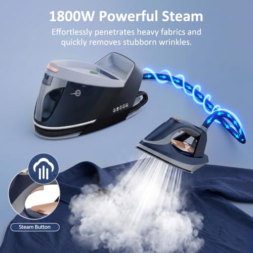 1800W Clothes Steamer with 1.5L Removable Water Tank - Garment Steamer
