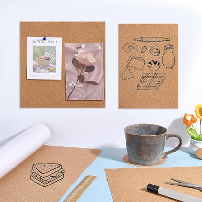 Self-Adhesive Cork Roll Wall Covering 79x16 Inch Natural Tan, 1mm Thick - Variation of THIS listing