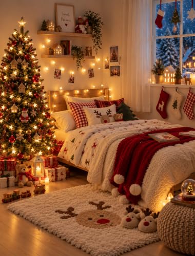 19FT 50 LED Warm White Star String Lights - Battery & USB Powered, Remote Control, Waterproof