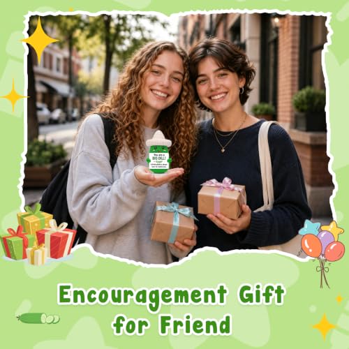 Encouragement Gift for Her Him Friends Crochet Pickle - Supportive Handcrafted Decor