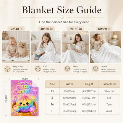 Kids Girl Pink Yellow Dumpling Flannel Throw Blanket 40x50 Inches - Crib Variation