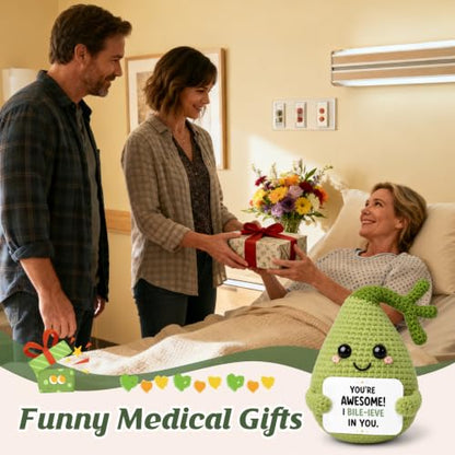 Gallbladder Plush Gift - Handmade Medical Organ with Encouragement Card - Nurse & Doctor Appreciation