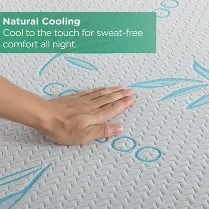 SHOUREN Full-Size Mattress Topper Cover Blue 8-18 Inch Viscose Bamboo Protector