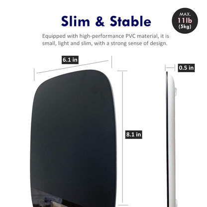NUTRI FIT Digital Kitchen Food Scale - Accurate Weight Measurement for Baking & Meal Prep | Ultra Slim Black