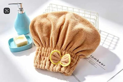Microfiber Hair Drying Towels Set - Quick-Absorb Turban Caps for Women & Girls